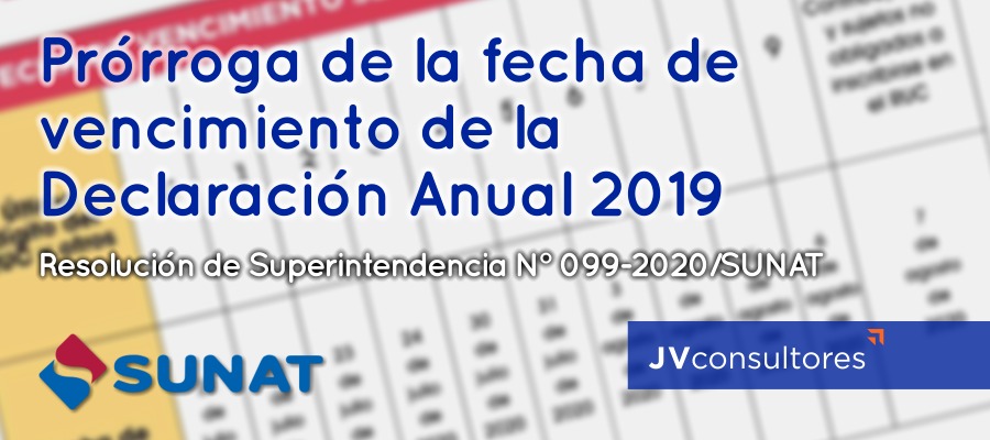 RESOLUCION DE SUPERINTENDENCIA N° 099-2020 SUNAT